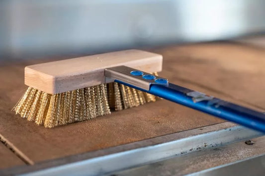 Fixed Head Oven Brush w/ Brass Bristles (59" Handle)