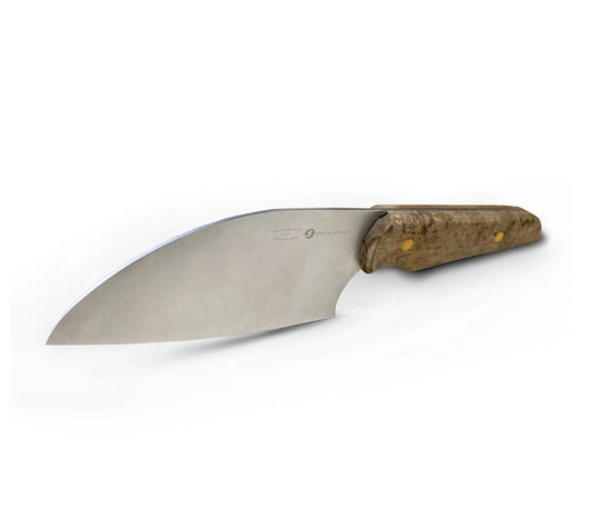 Samuel Staniforth 5" Santoku Cleaver with Curly Birch Handle