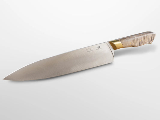 Samuel Staniforth 9" Chef Knife Samuel Staniforth 9" Chef Knife with Curly Birch Handle