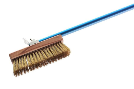 Rotating Head Oven Brush w/ Brass Bristles (59" Handle)